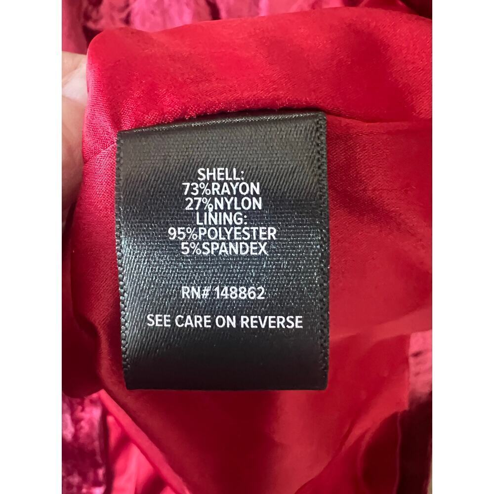 Torrid Red Velvet Blazer Jacket NWT 3X Plus Size Longline Holiday Party - Picture 7 of 7